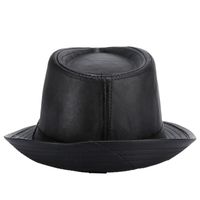 Men's Elegant Solid Color Crimping Fedora Hat main image 4