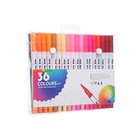 1 Set Solid Color Learning Plastic Casual Marker Pen sku image 5