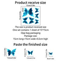 Elegant Butterfly Plastic Wall Sticker Wall Art main image 2