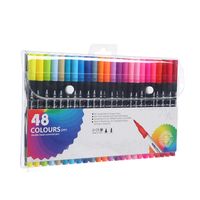 1 Set Solid Color Learning Plastic Casual Marker Pen sku image 8