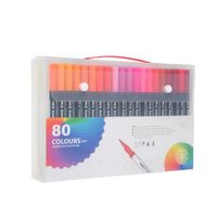 1 Set Solid Color Learning Plastic Casual Marker Pen sku image 12