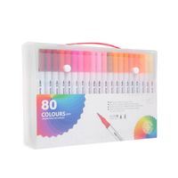 1 Set Solid Color Learning Plastic Casual Marker Pen sku image 11