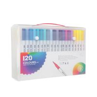 1 Set Solid Color Learning Plastic Casual Marker Pen sku image 15