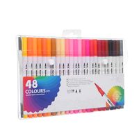 1 Set Solid Color Learning Plastic Casual Marker Pen sku image 7