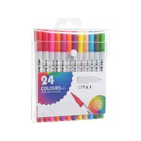 1 Set Solid Color Learning Plastic Casual Marker Pen sku image 3