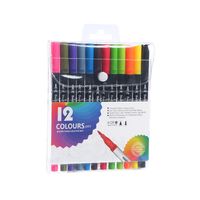 1 Set Solid Color Learning Plastic Casual Marker Pen sku image 2