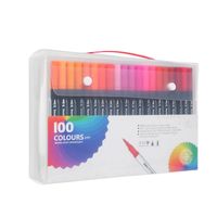 1 Set Solid Color Learning Plastic Casual Marker Pen sku image 14