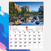 1 Pieza Tropical Aprendiendo Papel Vacaciones Calendario De Pared sku image 1