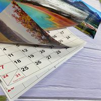 1 Pieza Tropical Aprendiendo Papel Vacaciones Calendario De Pared main image 4