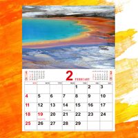 1 Piece Tropical Learning Paper Vacation Wall Calendar main image 3