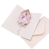 Cartoon Style Flower Paper Party Card sku image 4