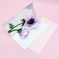 Cartoon Style Flower Paper Party Card sku image 2