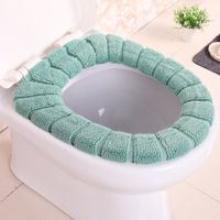Pastoral Solid Color Cotton Toilet Mat sku image 2