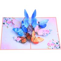 Sweet Butterfly Paper Party Festival Card main image 2