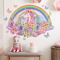 Cute Animal Cartoon Rainbow Plastic Wall Sticker Wall Art main image 5