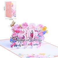 Date D'anniversaire Sucré Fleur Papier Fête Rue Carte sku image 9