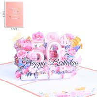 Birthday Sweet Flower Paper Party Street Card sku image 13