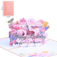 Date D'anniversaire Sucré Fleur Papier Fête Rue Carte sku image 14