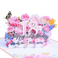 Birthday Sweet Flower Paper Party Street Card main image 1