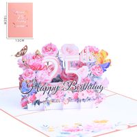Date D'anniversaire Sucré Fleur Papier Fête Rue Carte sku image 8