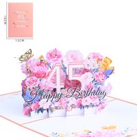 Birthday Sweet Flower Paper Party Street Card sku image 12