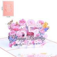 Birthday Sweet Flower Paper Party Street Card sku image 16