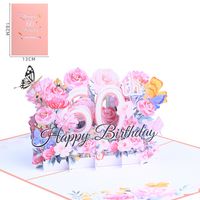 Date D'anniversaire Sucré Fleur Papier Fête Rue Carte sku image 15