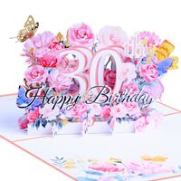 Birthday Sweet Flower Paper Party Street Card main image 2