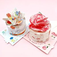Valentine's Day Mother's Day Birthday Sweet Cake Paper Party Festival Street Card main image 2