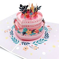 Birthday Sweet Flower Paper Party Festival Card main image 5