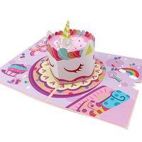 Birthday Sweet Flower Paper Party Festival Card sku image 3