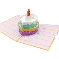 Birthday Sweet Flower Paper Party Festival Card sku image 4