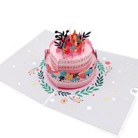 Birthday Sweet Flower Paper Party Festival Card sku image 1