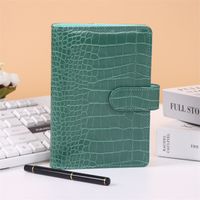 1 Piece Solid Color Learning Imitation Leather Wood-free Paper Business Notebook sku image 24