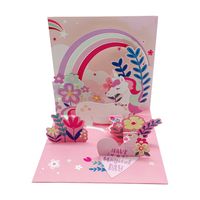 Children's Day Cartoon Style Animal Paper Party Street Card sku image 3