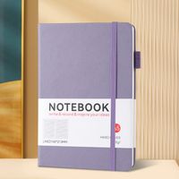 1 Piece Solid Color Learning Imitation Leather Wood-free Paper Novelty Notebook sku image 2