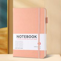 1 Piece Solid Color Learning Imitation Leather Wood-free Paper Novelty Notebook sku image 3