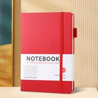 1 Piece Solid Color Learning Imitation Leather Wood-free Paper Novelty Notebook sku image 6