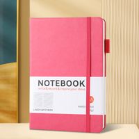 1 Piece Solid Color Learning Imitation Leather Wood-free Paper Novelty Notebook sku image 8