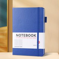 1 Piece Solid Color Learning Imitation Leather Wood-free Paper Novelty Notebook sku image 7