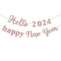 New Year Classic Style Letter Glitter Paper Party Colored Ribbons sku image 3
