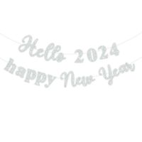 New Year Classic Style Letter Glitter Paper Party Colored Ribbons sku image 2