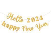New Year Classic Style Letter Glitter Paper Party Colored Ribbons main image 3