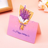 Valentine's Day Birthday Sweet Flower Paper Holiday Festival Card sku image 9