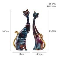 Cartoon-stil Einfacher Stil Künstlerisch Katze Harz Ornamente Künstliche Dekorationen sku image 6