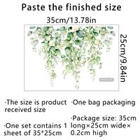 Pastoral Plant Plastic Wall Sticker Wall Art sku image 7