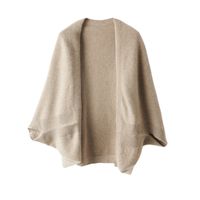 Women's Elegant Solid Color Artificial Wool Shawl main image 4