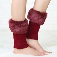 Women's Japanese Style Solid Color Nylon Cotton Wool Crew Socks A Pair sku image 8