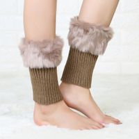 Women's Japanese Style Solid Color Nylon Cotton Wool Crew Socks A Pair sku image 7