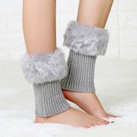 Women's Japanese Style Solid Color Nylon Cotton Wool Crew Socks A Pair sku image 2